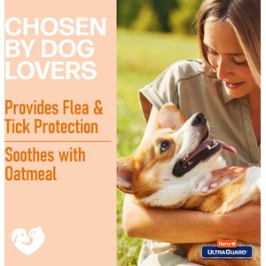 Hartz UltraGuard Rid Flea & Tick Oatmeal Dog Shampoo, 18-fl oz bottle