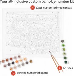 PBNify Custom Cat Paint-by-Number Kit, 12 x 15-in slide 2 of 3