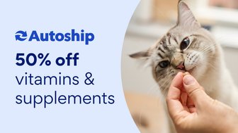 50% off first time Autoship of cat vitamins and supplements