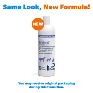 Malaseb Chlorhexidine & Miconazole Fragrance-Free Dogs, Cats & Horses Shampoo, 16-fl oz bottle