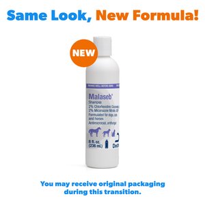 Malaseb Chlorhexidine & Miconazole Fragrance-Free Dogs, Cats & Horses Shampoo, 8-fl oz bottle