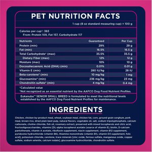 Eukanuba Senior Small Breed Dry Dog Food, 4.5-lb bag