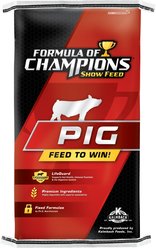 Formula of Champions Smooth Design 18% Protein Show Pellet Pig Feed, 50-lb bag