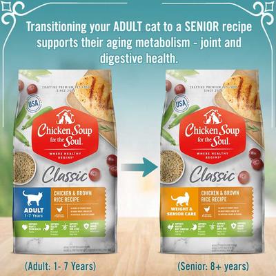 Show full view: Chicken Soup for the Soul Adult Chicken & Brown Rice Recipe Dry Cat Food, 4.5-lb bag slide 10 of 12