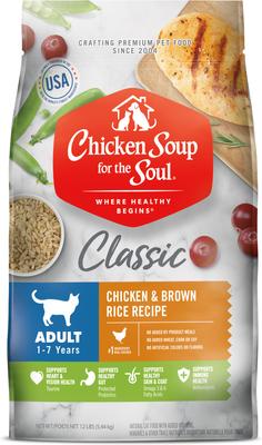 Chicken Soup for the Soul Adult Chicken & Brown Rice Recipe Dry Cat Food