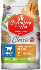 Chicken Soup for the Soul Adult Chicken & Brown Rice Recipe Dry Cat Food, 4.5-lb bag