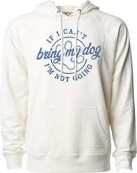 Kendrick Textile If I Can't Bring My Dog Hoodie, Bone, XXX-Large