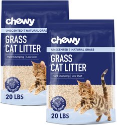 Chewy Made All Natural Unscented Clumping Grass Cat Litter (FORMERLY FRISCO), 40-lb bundle