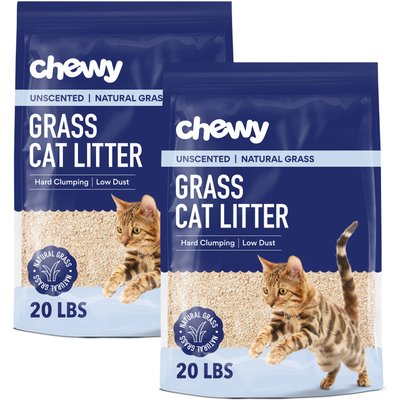 Chewy Made Chewy Made All Natural Unscented Clumping Grass Cat Litter (FORMERLY FRISCO), 40-lb bundle