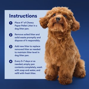 Chewy Made Unscented Non-Clumping Recycled Paper Dog Litter (FORMERLY FRISCO), 25-lb bag
