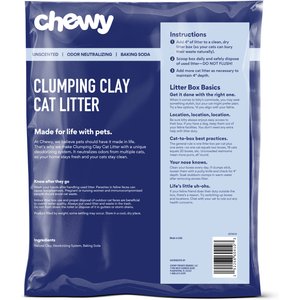 Chewy Made Multi-Cat Baking Soda Unscented Clumping Clay Cat Litter (FORMERLY FRISCO), 40-lb bag