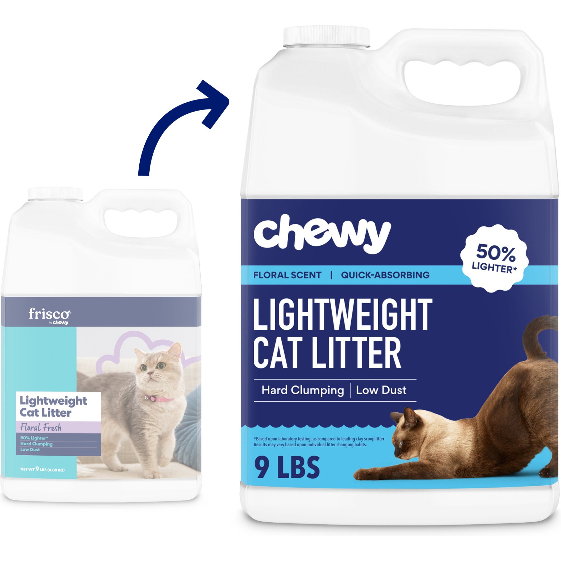 Chewy Made Chewy Made Lightweight Floral Scented Clumping Cat Litter (FORMERLY FRISCO), 9-lb jug