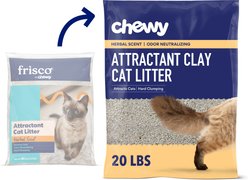 Chewy Made Attractant Multi-Cat Clumping Clay Cat Litter (FORMERLY FRISCO), 20-lb bag