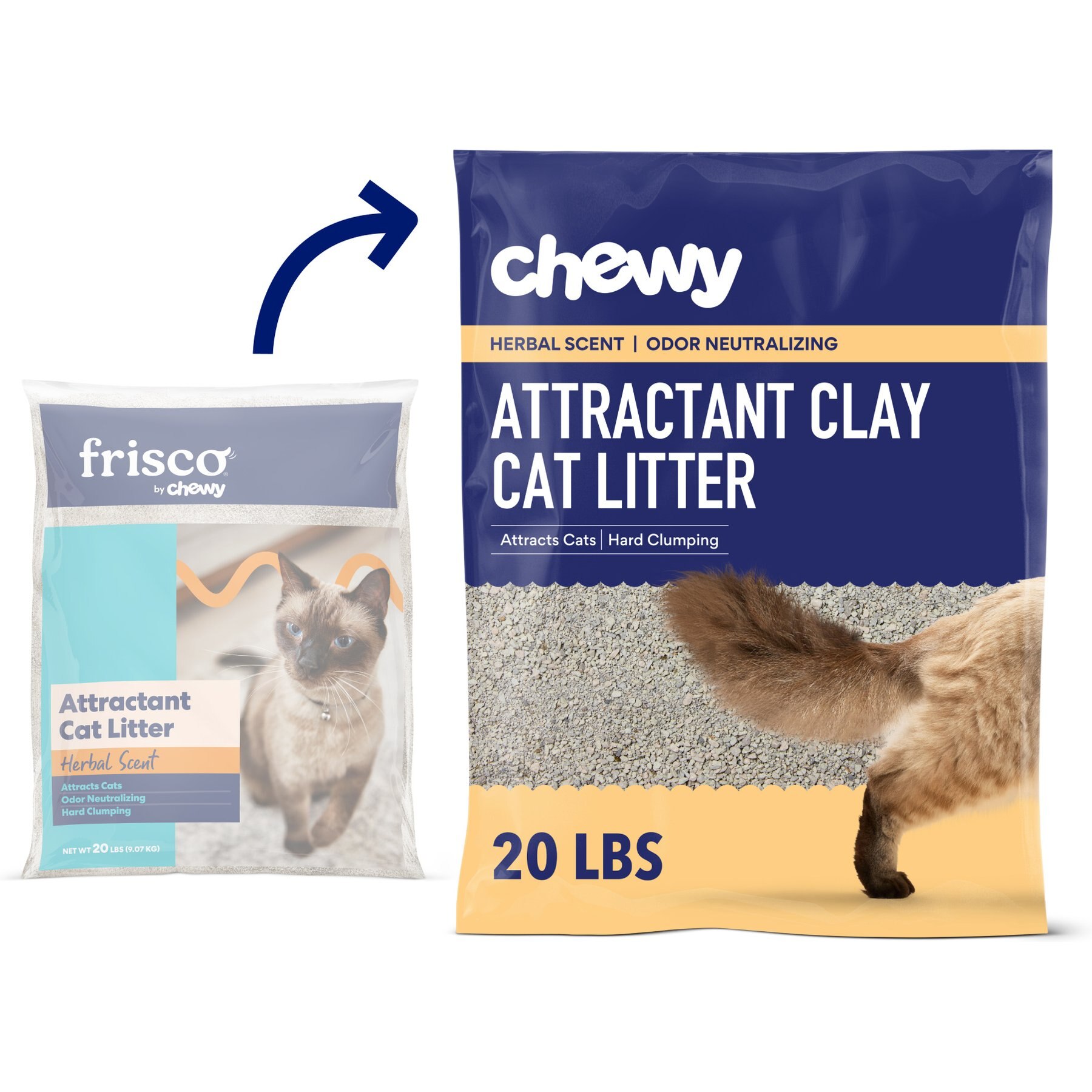Chewy Made Attractant Multi-Cat Clumping Clay Cat Litter (FORMERLY FRISCO), 20-lb bag