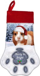 Pet Gifts USA Guinea Pig American Christmas Stocking, 17 x 10.5-in