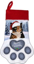 Pet Gifts USA Calico Cat Christmas Stocking, 17 x 10.5-in