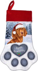 Pet Gifts USA Vizsla Christmas Stocking, 17 x 10.5-in