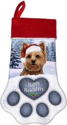 Pet Gifts USA Yorkie Light Christmas Stocking, 17 x 10.5-in