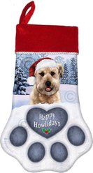 Pet Gifts USA Soft Coated Wheaten Puppy Cut Christmas Stocking, 17 x 10.5-in