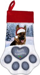 Pet Gifts USA Red Sable German Shepherd Christmas Stocking, 17 x 10.5-in