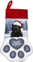 Pet Gifts USA Goldendoodle Black Christmas Stocking, 17 x 10.5-in