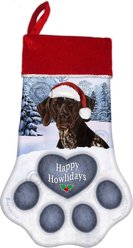 Pet Gifts USA German Shorthaired Pointer Liver Roan Christmas Stocking, 17 x 10.5-in