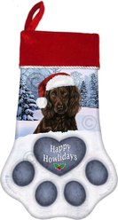 Pet Gifts USA Boykin Spaniel Chocolate Christmas Stocking, 17 x 10.5-in