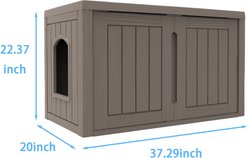 Bencmate Multi Functional Indoor Cozy Cat House, Brown slide 2 of 8