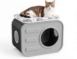 Bencmate Indoor Cozy Cat House, Black