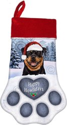 Pet Gifts USA Rottweiler Christmas Stocking, 17 x 10.5-in