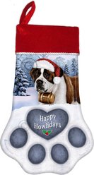 Pet Gifts USA Saint Bernard Christmas Stocking, 17 x 10.5-in