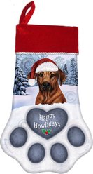 Pet Gifts USA Rhodesian Ridgeback Christmas Stocking, 17 x 10.5-in