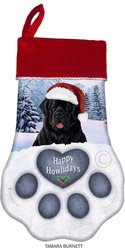Pet Gifts USA Newfoundland Black Christmas Stocking, 17 x 10.5-in