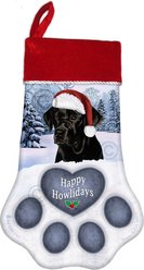 Pet Gifts USA Labrador Retriever English Christmas Stocking, 17 x 10.5-in