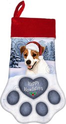 Pet Gifts USA Brown & White Jack Russell Christmas Stocking, 17 x 10.5-in
