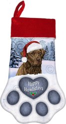 Pet Gifts USA Chesapeake Retriever Brown Christmas Stocking, 17 x 10.5-in