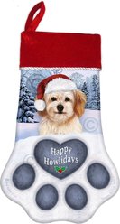 Pet Gifts USA Cavachon Cream Christmas Stocking, 17 x 10.5-in