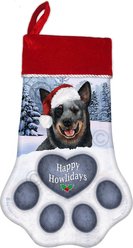 Pet Gifts USA Australian Cattle Dog Blue Heeler Christmas Stocking, 17 x 10.5-in