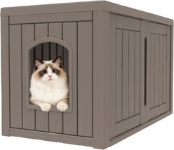 Bencmate Multi Functional Indoor Cozy Cat House, Brown