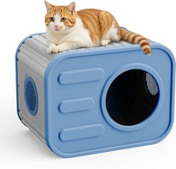 Bencmate Indoor Cat House, Blue