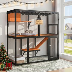 Bencmate Wooden Catio Outdoor Cat House