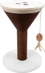 Kitty City Espresso Martini Catnip Scratcher Cat Toy, Brown