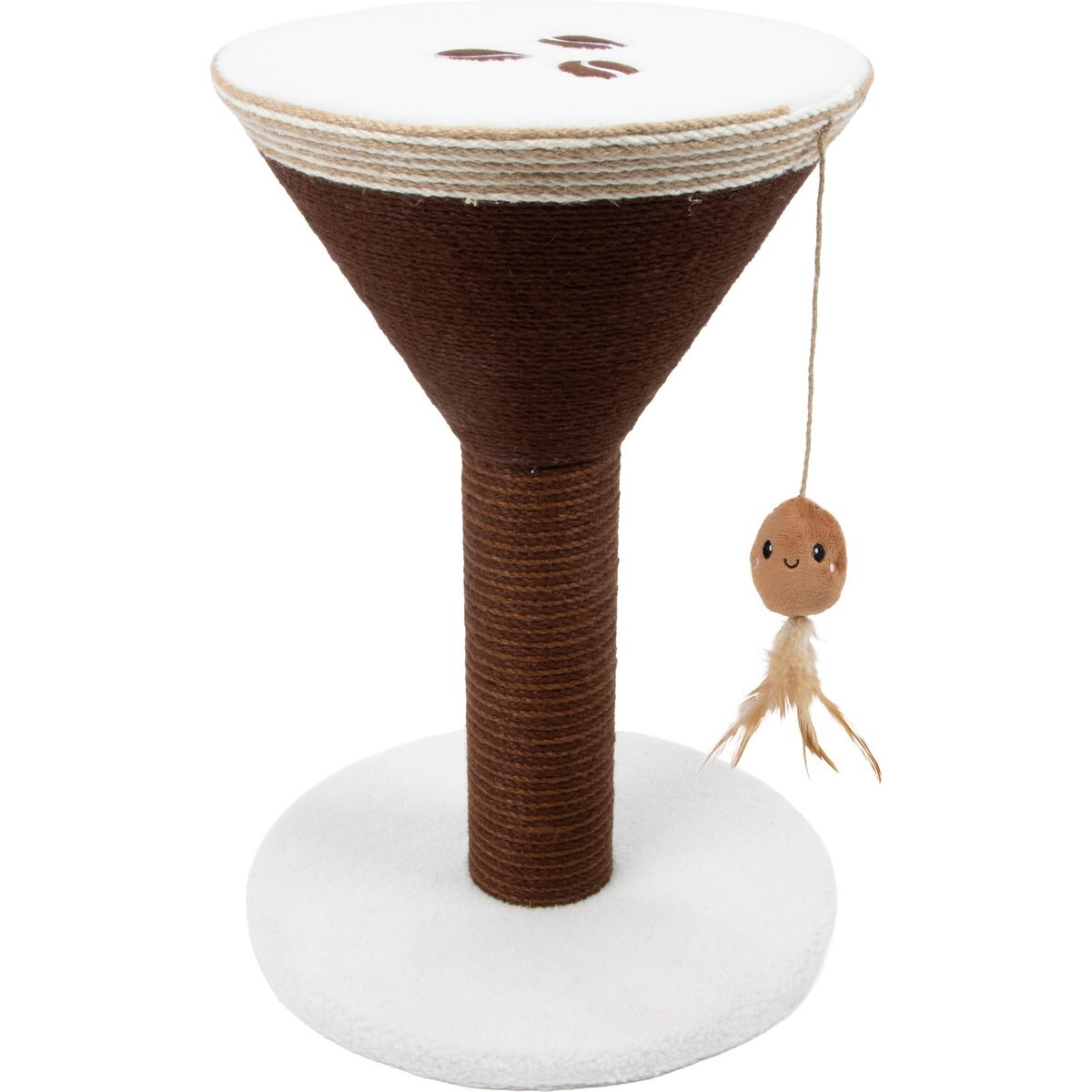 Kitty City Espresso Martini Catnip Scratcher Cat Toy, Brown