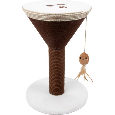 Kitty City Kitty City Espresso Martini Catnip Scratcher Cat Toy, Brown