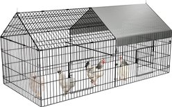 Pawgiant Chicken Coop Chicken Run Pen, 86 × 40-in