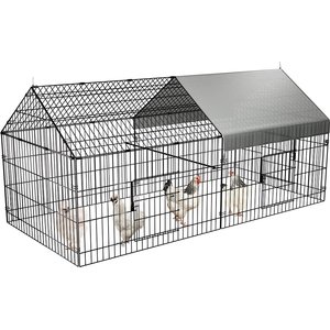 Pawgiant Chicken Coop Chicken Run Pen, 86 × 40-in