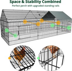 Pawgiant Chicken Coop Chicken Run Pen, 130 × 40-in slide 2 of 8