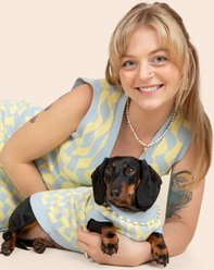 SUNBEAN Seaside Swirl Human Cotton Knitted Tunic Vest with Tie Front, XX-Large slide 2 of 4