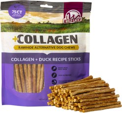 Wild Eats Value Pack 0.2-in Duck Collagen Sticks Hard Dog Chews, 75 count
