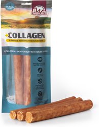 Wild Eats 10-inch Water Buffalo Flavor Collagen Retriever Style Cheek Rolls Hard Dog Chews, 3 count
